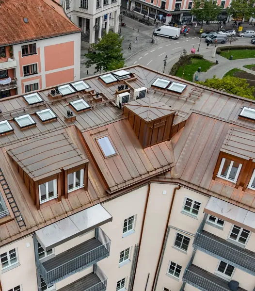 Komplexe Dachsanierung im Glockenbachviertel